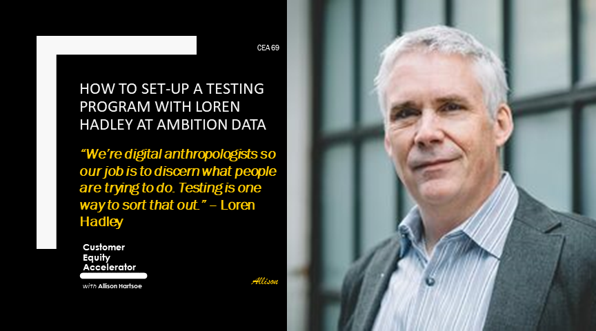 69 | How to Set-up a Testing Program with Loren Hadley at Ambition Data