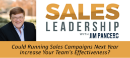 Could running sales campaigns next year increase your team’s effectiveness?