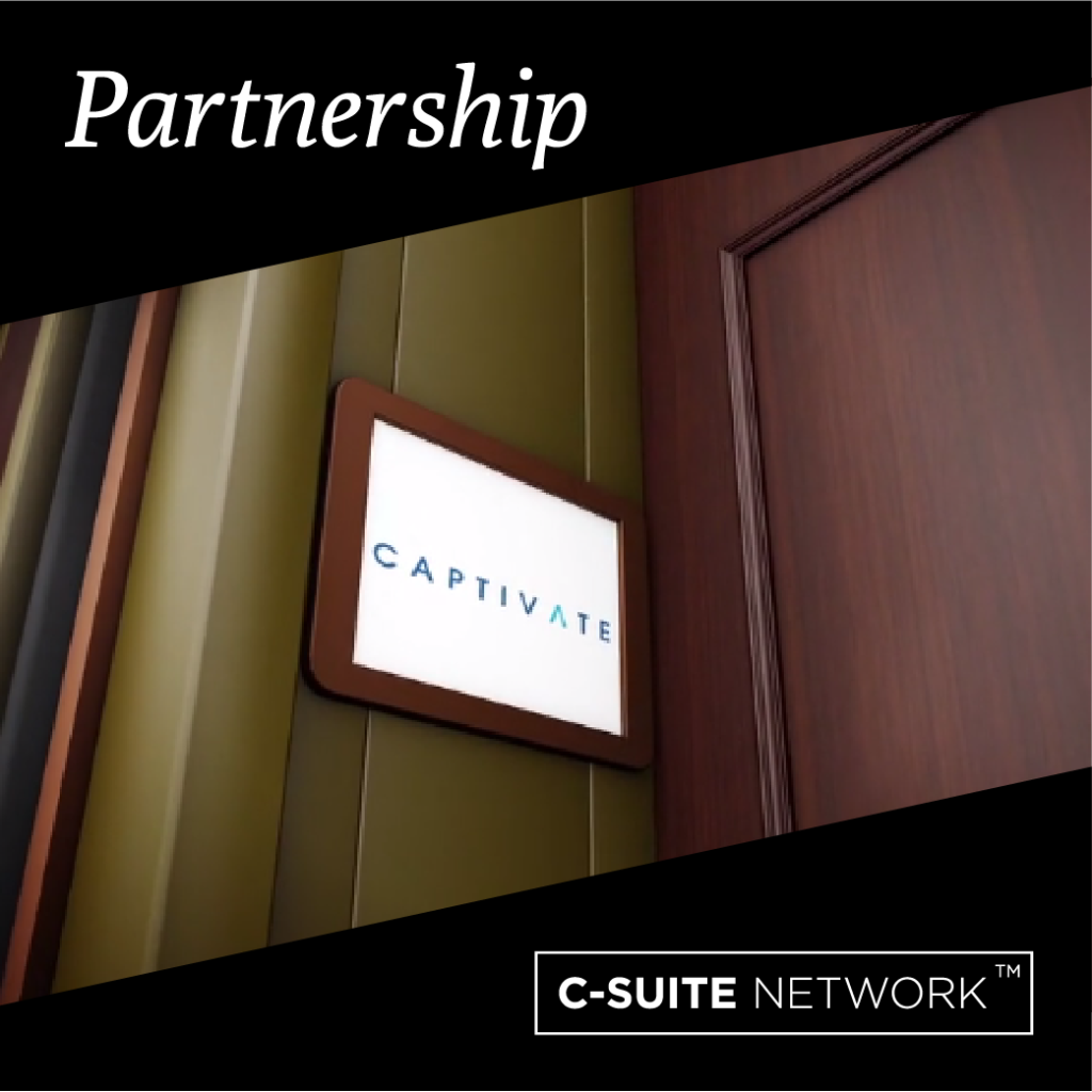 captivate, press release, partnership, c-suitenetwork, c-suite tv, best seller tv,