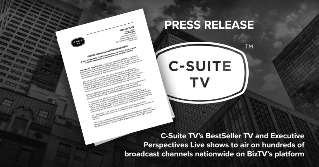 C-Suite TV Announces Content Partnership with BizTV