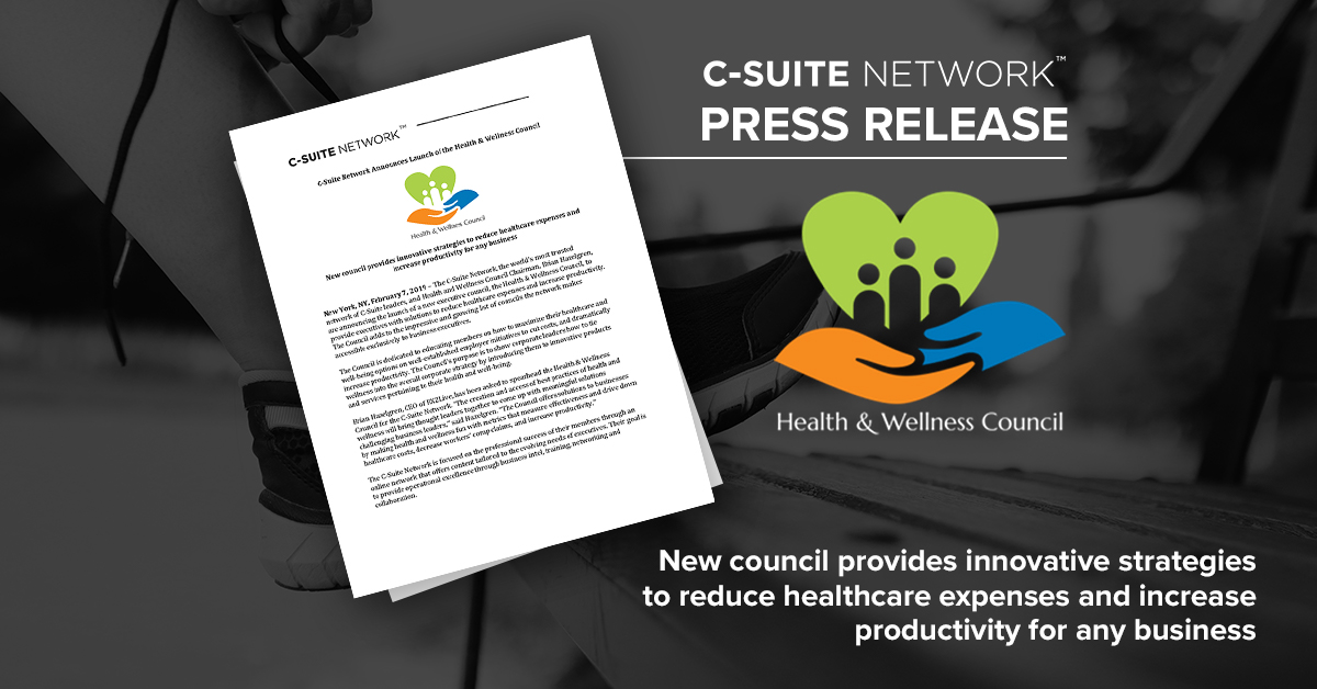 New council provides innovative strategies to reduce healthcare expenses and increase productivity for any business