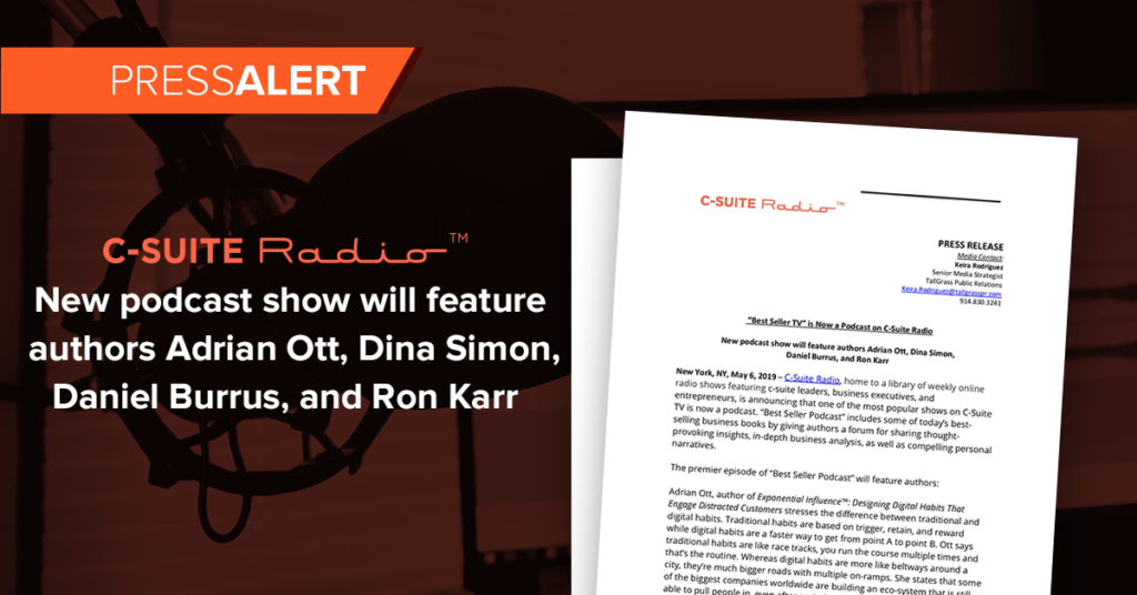 “Best Seller TV” is Now a Podcast on C-Suite Radio